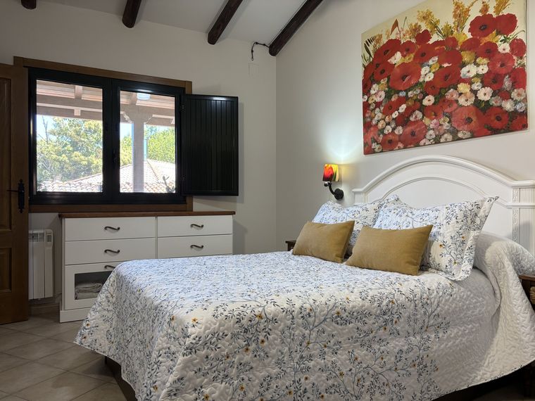 Detall del dormitori de matrimoni · A Casita do Ferreiro